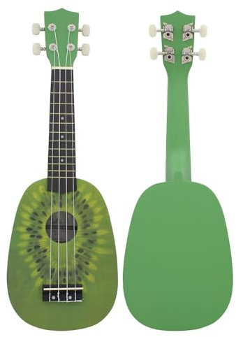 Anfänger-Ukulele, Lindenholz, Kiwi-Grün, viersaitig, kleine Gitarre, 53,3 cm