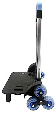 MOIDHSAG 6 Rollen Rucksack Trolley Faltbare Wagen Trolley Wagen Studenten Gepäck Reise Handwagen für Rucksäcke, 1