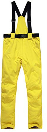 Salopette da neve da uomo – Pantaloni da sci da uomo impermeabili – Salopette da sci invernali con calda imbottitura, pantaloni da snowboard con bretelle regolabili, traspiranti, foderati, pantaloni