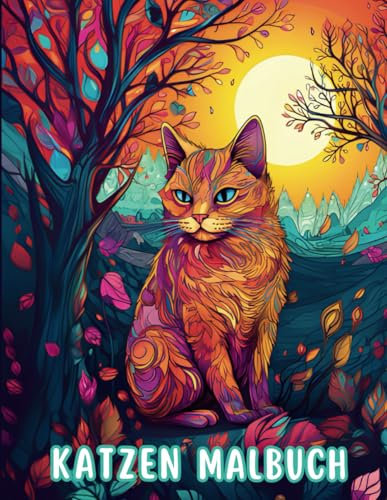 Katzen Malbuch: Das Ausmalbuch für Katzenliebhaber | 50 entspannende Motive mit niedlichen, verspielten, edlen und magischen Katzen