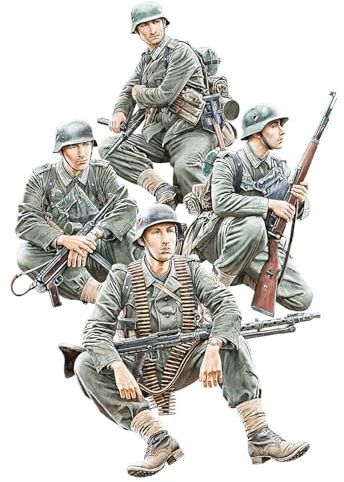 MiniArt 35484 1:35 Figuren Set Panzergrenadiere Set 2 - originalgetreue Nachbildung, Modellbau, Plastik Bausatz, Basteln, Hobby, Kleben, Modellbausatz, Zusammenbauen, unlackiert