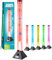 Fish Bubble Lamp Colour Changing Sensory Mood Lighting LED Novelty Bubble Tower Fish Tank Lamp Tropical Fish Design Separate Changing Colours Create Unique Sensory Experience/Black Base 90cm Tall