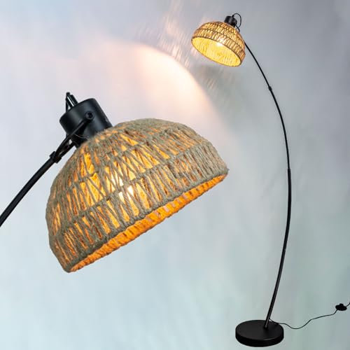 Osasy Bogenlampe,dekorative Arc Stehleuchte Moderner Stehend Klavierlampe,Bogenleuchte Leselampe für Sofa/Office Wohnzimmer Schlafzimmer,ohne Glühlampe