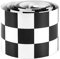 Wrtysully 3 Pouces Noir/Blanc Damier Bande De Décalque Voiture Moto Vélo Réservoir Réservoir Autocollant