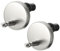Veemoon 2Sets Fissaggio Sedile Wc Inossidabile Kit Completo con Cerniere e Connettori per Installazione Facile e Compatibile