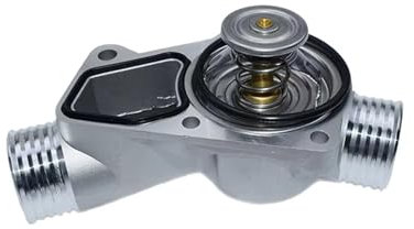 SZTMYVUW Termostatos del Motor Compatible con BMW E36 E34 320i 323i 325i 328i 520i 525i Brida De La Tubería De Agua De Refrigeración, Tapa De La Carcasa del Termostato con Junta 11531722531