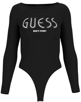GUESS Donna Body Manica lunga W5YP05K68D2 Viscosa Nero S