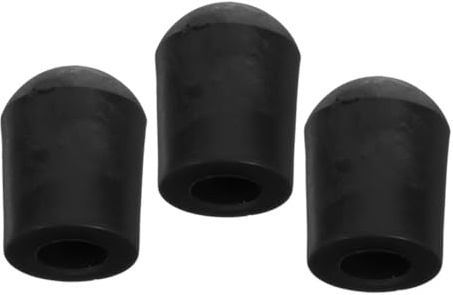 NOLITOY 3 Stück Bass Endpin Gummipuffer Schwarz mit Stabilem Griff und Solider Haltbarkeit Rutschfeste Instrumentenschutz Auflagen für Cello und Kontrabass