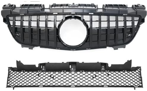 Diamond GT Style Frontgrill Stoßstangengrill Mittelgitter Für Für R172 SLK 2011 2012 2013 2014 2015(GT Black)