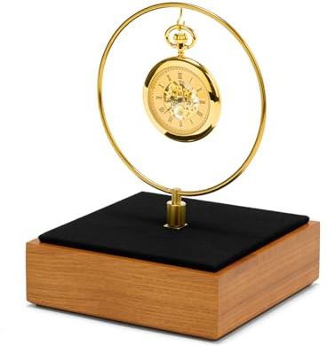 Oirlv Taschenuhr Präsentationsständer aus Holz,Uhrenständer, | Luxuriöser Halter für Taschenuhren und Kleinen Schmuck