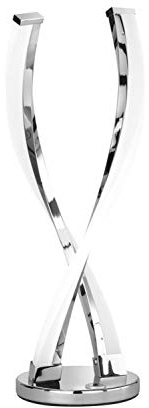 WOFI 8152.02.01.6000 A, Tischleuchte, Metall, 8 watts, Integriert, Chrom, 14 x 14 x 44 cm