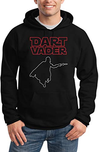 Dart Vader - Witziges Motiv für Darts Fans Kapuzenpullover Männer Sweatshirt Spruch Pullover mit Kapuze
