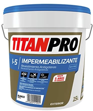 Revestimiento antigoteras I5 Titan Pro - 15 L, Blanco