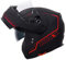 Zorax Matt Black/Red L (59-60cm) ZOR-838 Double Visor Modular Flip up front Motorcycle Motorbike Helmet ECE 2206 Approved