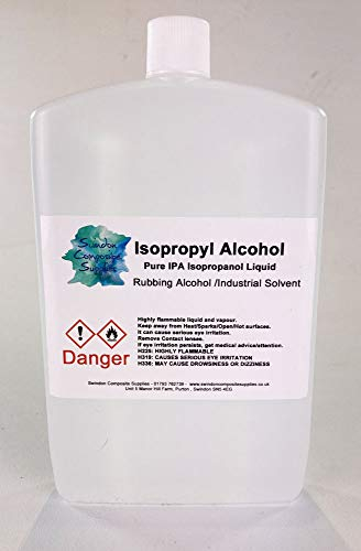 Swindon Composite Supplies : IPA - Isopropyl Alcohol 99.9%-PURE IPA - Disinfectant Sanitiser Cleaner - Rubbing Alcohol (250ml)