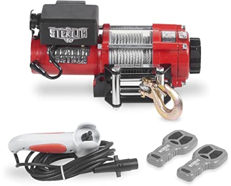 Stealth 3500lb 12v Kabellose Budget-Bergeseilwinde - Kraftvoller Wickelmotor - Vollstahl-Getriebe - Schwere Solenoid, Montageplatte, Drahtlose Fernbedienungen - Benutzerfreundlich - Stahlseil