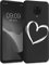 kwmobile Coque pour Smartphone Compatible avec Xiaomi Redmi Note 9S / 9 Pro / 9 Pro Max - Housse de téléphone en Silicone Blanc-Noir