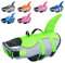 CITÉTOILE Salvagente per Cane, Giubbotto Salvagente per Cani, Ripstop Regolabile Squalo Giubbotto di salvataggio, Leggero e Sicuro per Gli Sport Acquatici, verde, XS