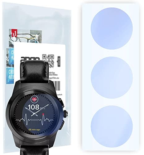 apgo Displayschutzglas 3 Stück für MyKronoz ZeTime Premium Petite Smartwatch, Hybrid 9H, Bildschirmschutz, Schutzglas mit Full Glue [Klar, Kratzfest]