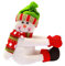 Set Schneemann Flaschenhalter Santa Wine Large Bottle Home Decor Kleine Weinflaschen Geschenkset (White, One Size)