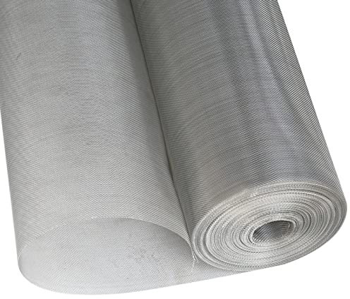 muRzAnsi Woven Wire Mesh Wühlmausgitter Edelstahlgewebe Feinmaschig,Volierendraht Maschendraht Kaninchendraht Drahtgeflecht Drahtstärke 0,13 mm Hasendraht Balkon 40 Mesh (Size : 1x8m)