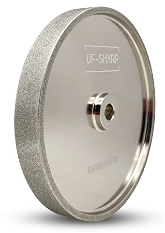 CBN Schleifscheibe 200mm 180 Körnung, 25mm breit, 15.875mm(5/8 inch)Dorn geeignet für alle Arten von 8 Zoll Tischschleifern (Körnung 180)
