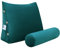 Johnear Rückenkissen mit Nackenrolle Abnehmbarer aus Samtweich Nackenkissen Rückenlehnen Sofa Kissen Bücherkissen Lesekissen Dreieck Keilkissen Nackenstütze(Blau Grün, 60 x 22 x 50 cm)