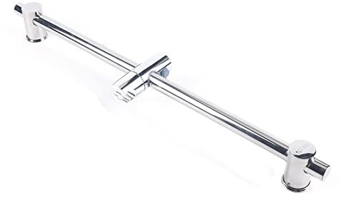 304 Edelstahl Verstellbar Duschstange Brausestange Wandstange Duschlifter Duschheber Badezimmer Duschsysteme Wandhalterung Ohne Bohren Brausehalter 66cm