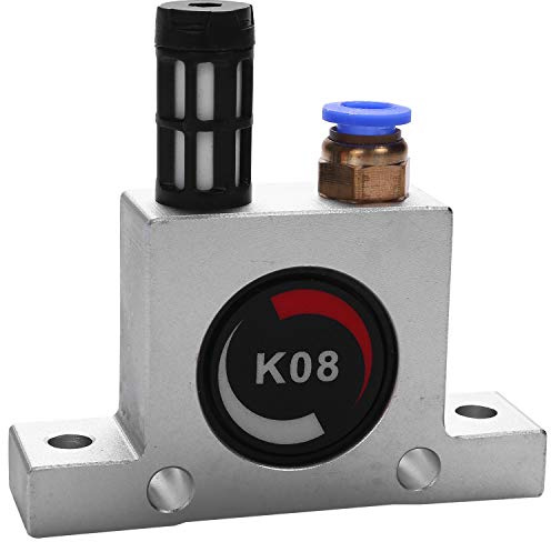 Nicfaky 1/4 Pneumatic Turbine Vibrators Silent Industrial Vibrator for Hopper Industrial Pneumatic Vibrator Oscillator Ball Type K-8