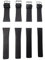 NZZXTO Replacement Leather Watch Band for Skagen Unisex Watches with Screw （18mm Black