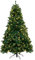 Christmas Tree World | 6ft Artificial Pre-lit Arbor Vitae | Natural and Realistic Look with Bushy and Luxury Quality PVC Tips | Easy to Assemble and Take Down | 115cm Diameter