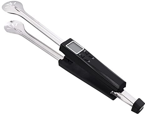 HEMOTON Grillthermometer Küche Lebensmittelzange Mit Thermometersonde Für Fleisch Steak Grillgut Messen Hochtemperatur Prüfung