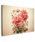 MuchoWow© Bilder Groß 120x80 cm XXL Wohnzimmer Deko Modern Wandbild Foto auf Leinwand Bild Schlafzimmer Room Decor Geschenke Vintage - Blumen - Rot - Beige - Pflanzen
