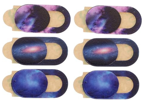 BESTonZON 6pcs Webcam Privacy Lens Caps Covers Set, Webcam Camera Lens Protector Caps Hood for Laptop and Desktop, Privacy Security Covers for Video Calls and Online Meetings