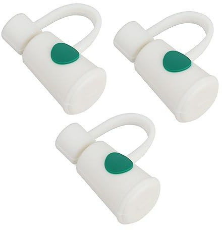 MAGICLULU Coffee Cup Plug Stopper 3pcs Straw Dust Plug Straw Protector Fashion Design