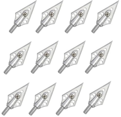 6/12Stk. kleine Armbrustbolzen 6,69 Zoll Aluminium Armbrustpfeile Abnehmbare Klinge Pfeilspitze für Outdoor-Jagd verwendet (6, Pfeilspitze)