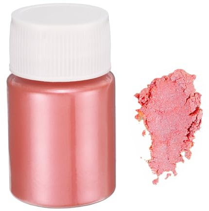 QUARKZMAN 15g/0.5oz Poudre de Mica Naturel pour Résine de Coulée, Peinture de Voiture, Loisirs Créatifs, Rouge Foncé