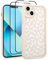 UZEUZA Compatible with iPhone 13 Case, Cheetah Print Shockproof Soft TPU Protective Case for Women Girls, Slim Anti Scratch Leopard Case for iPhone 13 6.1 Inch, White
