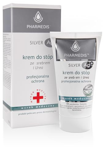 PHARMEDIS Fußcreme für Tägliche Fußpflege - Fuß-Creme für Raue und Trockene Füße - Schnell Einziehender Fuss Balsam - Feuchtigkeitsspendende Feet Cream - Natur Kosmetik Fußreparaturcreme 50 ml