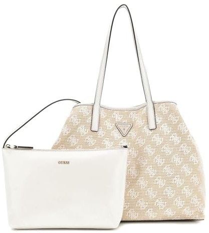 GUESS Damen Vikky Large 2 In 1 Tote Handtasche, Dove Logo
