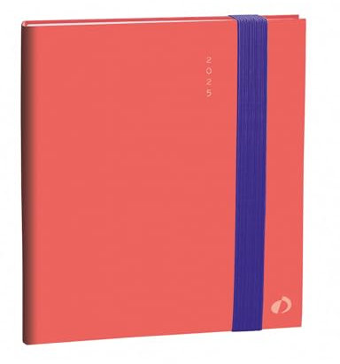 Quo Vadis - Kalender – 2025 – Executive – Wochenkalender – Französisch – Rio – Rosa – 13 Monate von Dezember bis Dezember – 16 x 16 cm – Papier Clairefontaine weiß – hergestellt in Frankreich
