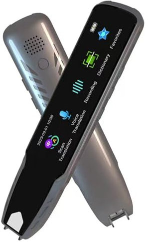 Scan-Reader-Stift, Tragbarer Stift-Scanner, Text-zu-Sprache-Gerät, 112 Sprachen, 2-Wege-Sofort-Wireless-WiFi-OCR-Digital-Übersetzungsstift mit Rekorder-Wörterbuch für Legasthenie