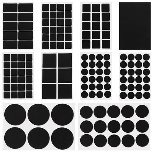 Pack of 149 Self-Adhesive Non-Slip Rubber Mats for Furniture, Non-Slip Pads, Round Rectangular Furniture Non-Slip Pad, Sofa Chairs Feet Stoppers, Furniture Stoppers, Non-Slip Pads for Furniture Feet,
