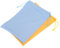 YOKIVE 2 Pcs Ski Goggle Bags, Sport Microfiber Snow Goggles Case Covers Storage Sleeves Drawstring Pouches for Sunglass Lens (Pale Blue Yellow, 7.1x10.6)