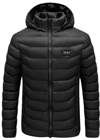 Feelcrag Heated Jackets for Men UK with Multi Heating Zones Heated Waistcoat Battery Pack for Heated Gilet Heated Body Warmer with Power Pack Power Banks for Heated Vests Shooting Jackets for Men UK