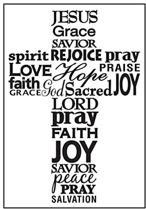 Vaessen Creative Prägeschablone Kreuz 14,6 x 10,7 cm – Embossing Folder für Karten Basteln, Scrapbooking, Journaling – Wiederverwendbar, Präzise Ergebnisse, Für Stanzmaschinen