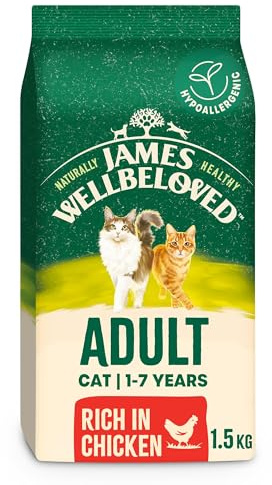 James Wellbeloved Cat Adult Hypoallergenic Dry Food Chicken 1.5 kg