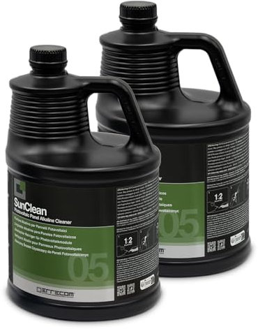 Errecom SunClean, Nettoyant Alcalin pour Panneaux Photovoltaïques, Formule Concentrée, 10 L (2 x 5 L)