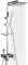 Digitale Duschsäule, Thermostat, 85 – 125 cm, höhenverstellbar, Duschsäule mit Duschkopf, 20 x 20 cm, 4 Mischbatterie für Dusche mit Ablage (B)