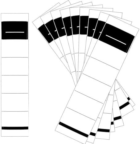 50 Stück Ordnerrücken Selbstklebend Schmal,3.6 * 19cm Ordner Rückenschilder Selbstklebend Beschriftung,Ordner Etiketten selbstklebend Klebeetiketten,für 5cm Schmal Ordner
